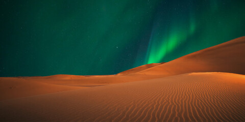 beautiful view of the desert in the evening