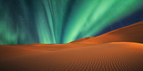 beautiful view of the desert in the evening