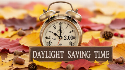 Clock displaying daylight saving time