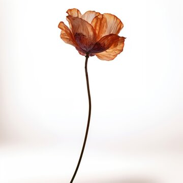 Delicate translucent flower elegance.