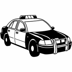 Obraz premium Police Car icon. Simple element from police collection. Creative Police Car icon for web design