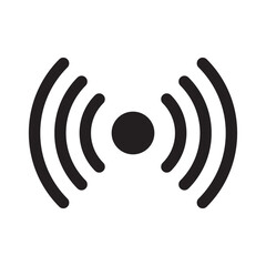 Sensor icon isolated flat style design.