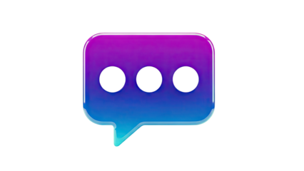 Chat bubble icon with ellipsis