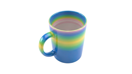 Rainbow Striped Mug