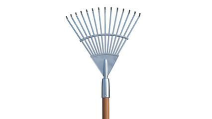 Metal Leaf Rake with Wooden Handle