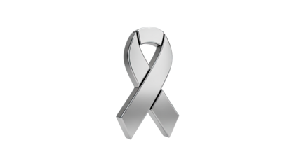 Silver awareness ribbon