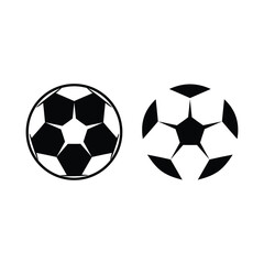 Obraz premium Soccer Ball Icon Black style design illustration