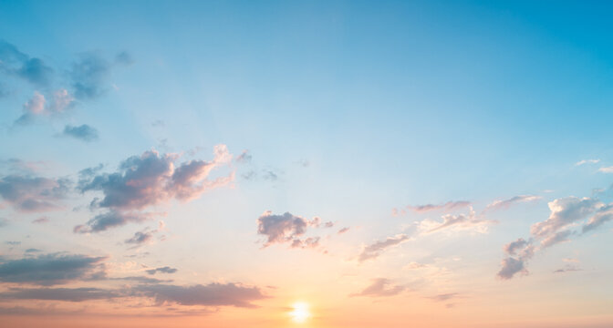 4k Aerial of Cloud with sunset sky background in Thailand,Cloudscape time lapse background Dark red purple sunset sky Nature background, sunset in the clouds.