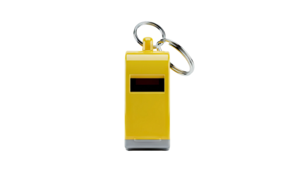 Yellow Whistle Keychain