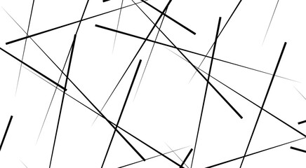 Random chaotic lines abstract geometric patterns of modern design. Abstract geometric lines background. Abstract black random chaotic liens.
