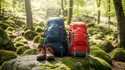 Backpacking Essentials in Scenic Nature