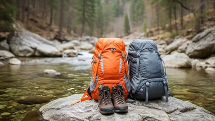 Backpacking Gear Ready for Wilderness Adventure