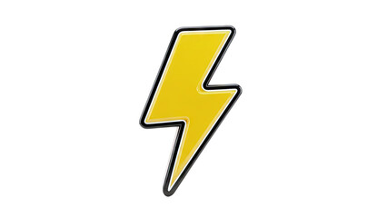 Yellow Lightning Bolt Icon