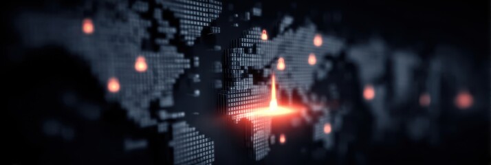 A connected digital world highlights trust based tech where secure transfer flows past a firewall with glossy glow