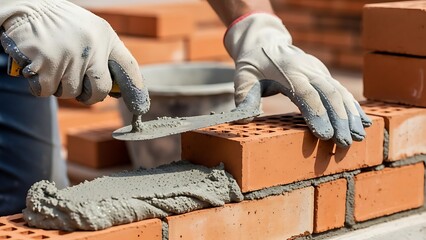 worker with bricks