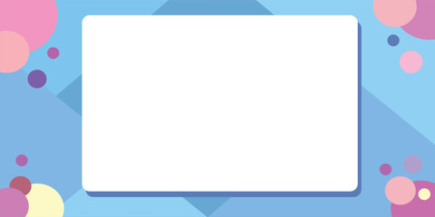 
A simple vector layout template for any event, company, or business. With a frame for your message. In pastel colors.