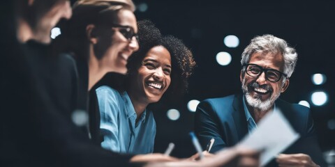 A modern seminar highlights diverse participation as paperwork defines partnership and brainstorm discussions encourage collaboration and togetherness