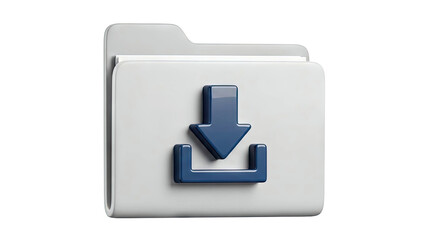 Download Folder Icon 3D Render