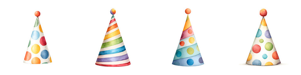 Colorful Party Hats: Fun Accessories for Birthdays and Celebration Designs