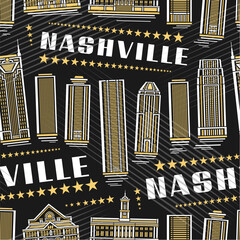 Vector Nashville Seamless Pattern