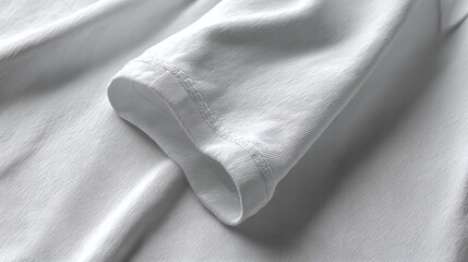 A close-up view of the white fabric sleeve and the stitching detail
