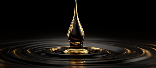 drop crude Oil petroleum concept background