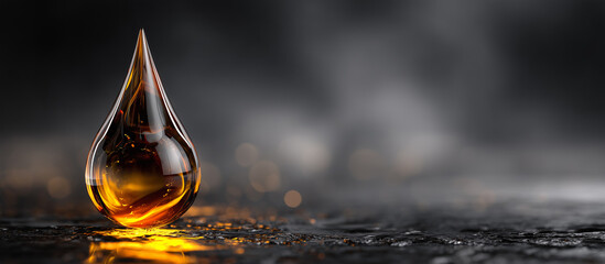 drop crude Oil petroleum concept background