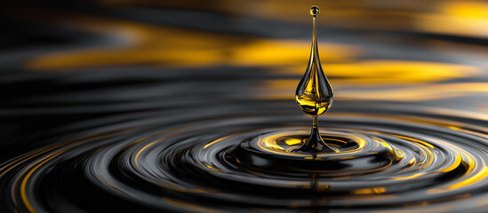 drop crude Oil petroleum concept background