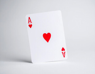 카드-포커-포커카드-에이스-하트-게임-하트 슈트 에이스 카드-에이스 하트카드-하트 에이스-트럼프카드-기울어진 각도