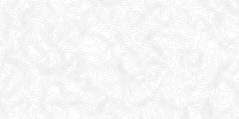 Obraz premium Black and white lines seamless Topographic map patterns, topography line map. Vintage outdoors style. The stylized height of the topographic map contour in lines and contours isolated on transparent.