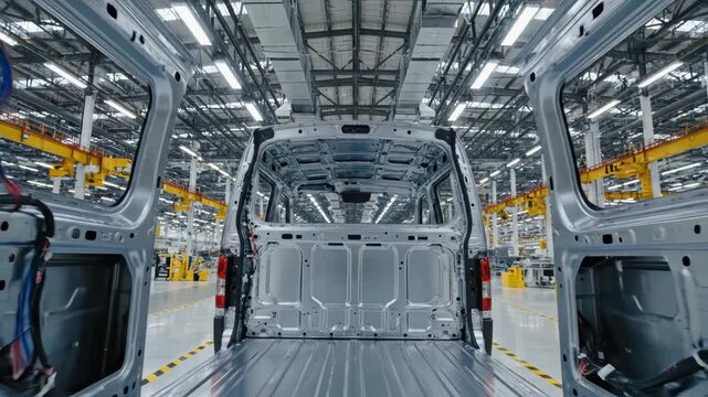 Interior of a Van in a Factory