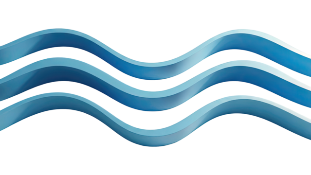 Abstract Blue Waves - Powered by Adobe