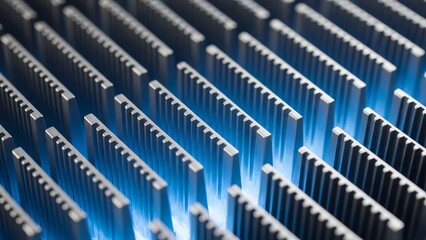 Fototapeta premium Close-up of blue circuit boards