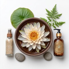 Spa Treatment with Lotus Flower and Natural Products