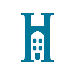 House or hotel logo template