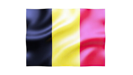 Obraz premium Waving Flag of Belgium
