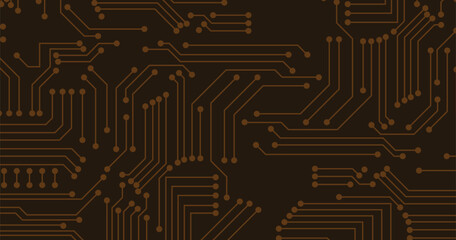 Electronics board. Circuit board electronic hi tech pattern. Vector abstract computer chip. Black monochrome background 