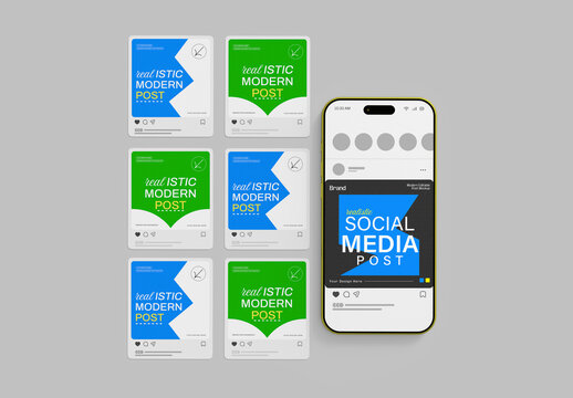 Social Media Web Banner Mockup