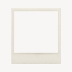 Blank vintage photo frame template.