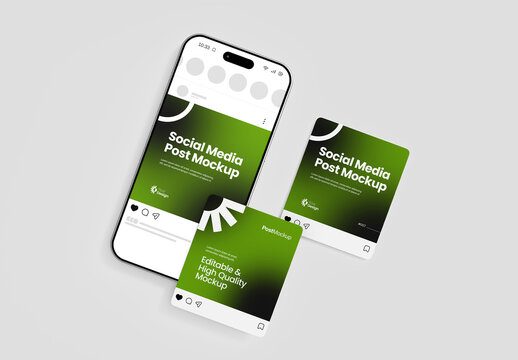 Minimalist Social Media Square Post Mockup