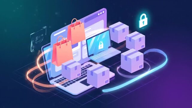 social media concept, social network concept, e com, ecommerce, online shopping, online business