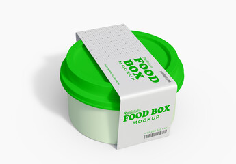 Simple Food Box Mockup