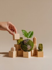 Obraz premium Inspiring Professional Eco Friendly Green Culture Premium Earth Day Content for Corporate Marketing and Social Media Advertising