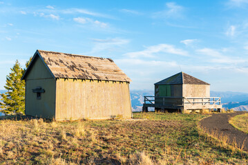 Historic Fire Lookout Buildings On Canyon