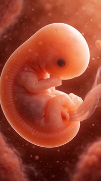Embryo development stages medical human fetus anatomy growth uterine womb biology healthcare prenatal science life early body organ cell umbilical cord amniotic fluid realistic detailed macro