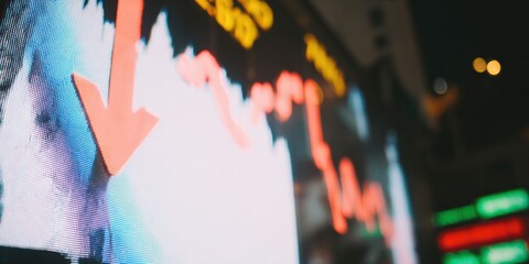 Dynamic Financial Stock Market Chart Professional Investment Volatility and Unpredictable Trends for Modern Digital Advertising