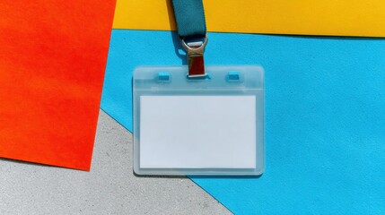 Premium Blank Event ID Badge for Professional Access Control and Festival Management Modern Identity Solutions for Advertising