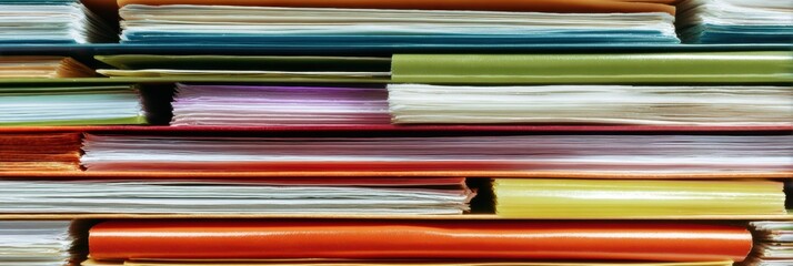 Premium Office Organization Modern File Folders in Plasma Blue and Neon Violet for Efficient Data Management Advertising