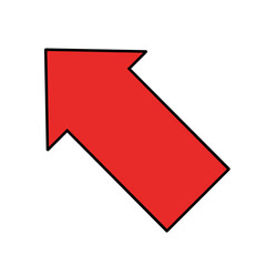 赤い矢印アイコン　注目　