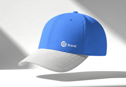 Floating Baseball Cap Mockup